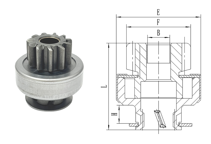 GL0316 STARTER DRIVE