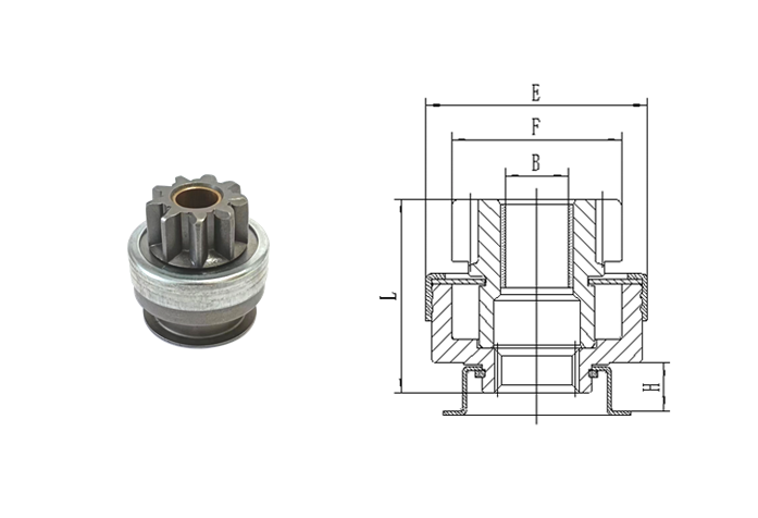 GL0319 STARTER DRIVE