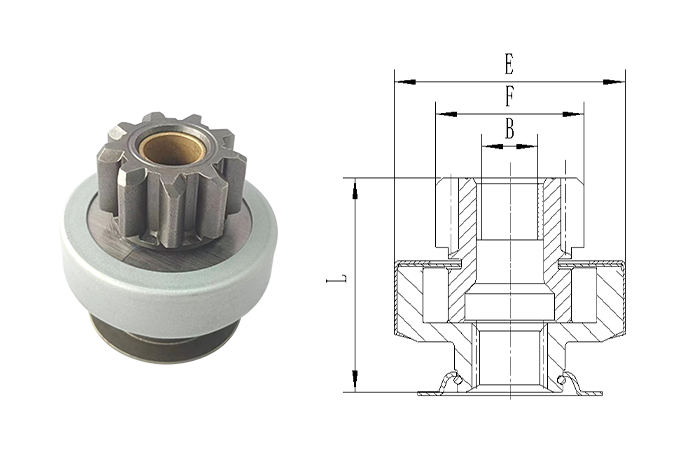 GL0324 STARTER DRIVE