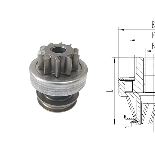 GL0347 STARTER DRIVE For Audi A4 3.2 FSi [AUK] (01.2005-12.2009) Bosch 1006209797 VAG06E911335
