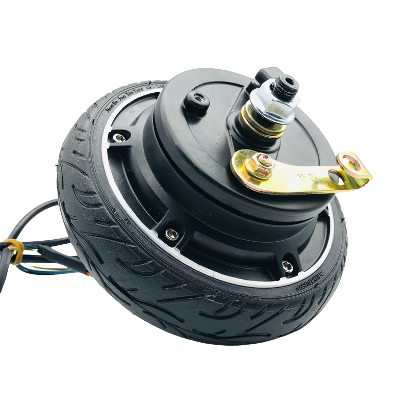 6.5-inch brushless gearless hub motor with solid tires, 36V 250W