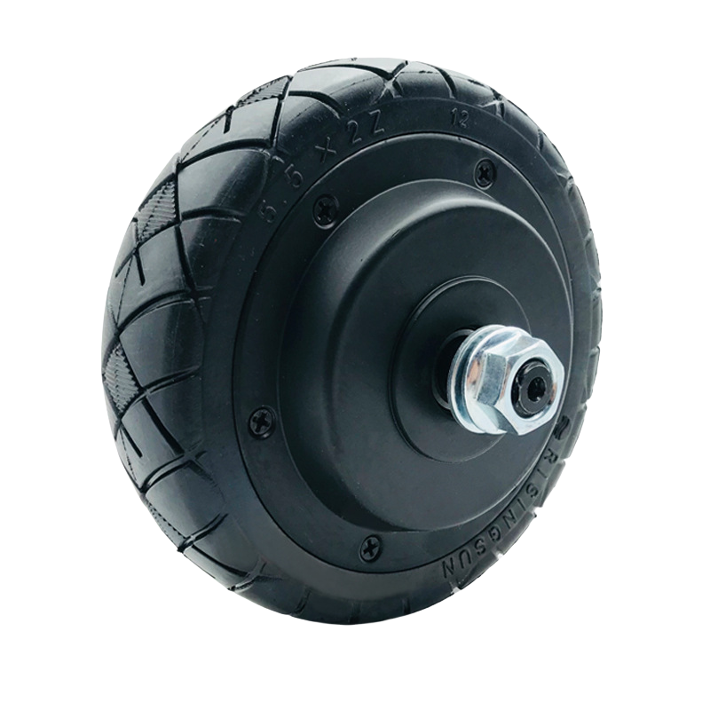 5.5-inch brushless gearless hub motor solid tire 24V electric scooter