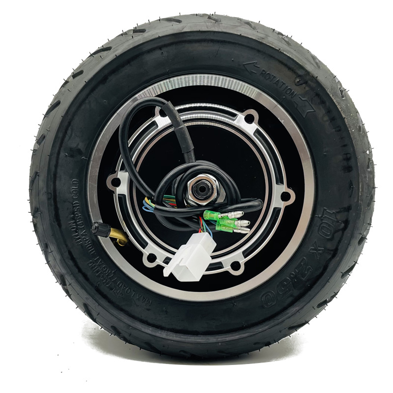 10-inch 350W Brushless Hub Drum Brake Motor for Electric Skateboard with Tire