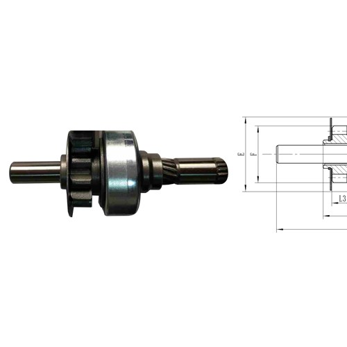 GL0380 STARTER DRIVE For QDY9096 Clutch 45 CW