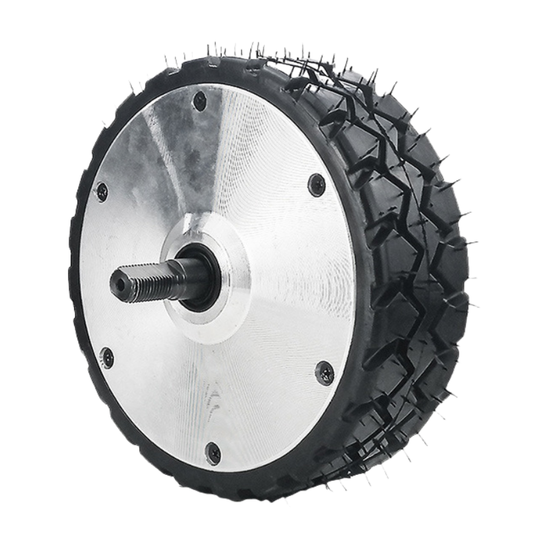 7-inch 48V 350W Dual-Axis DC Brushless Hub Motor with Threaded Flat Tire