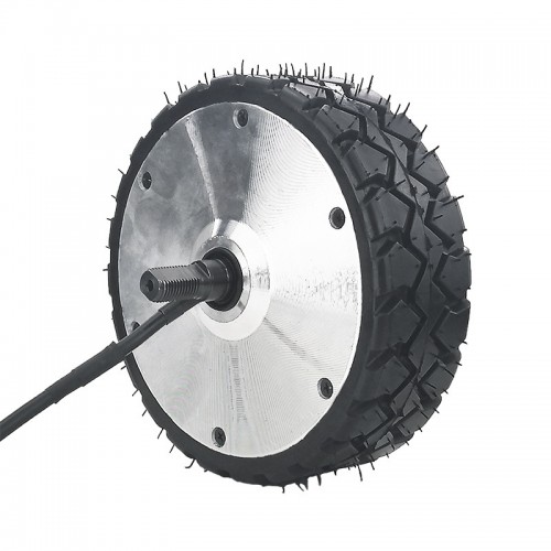 7-inch 48V 350W Dual-Axis DC Brushless Hub Motor with Threaded Flat Tirepicture4