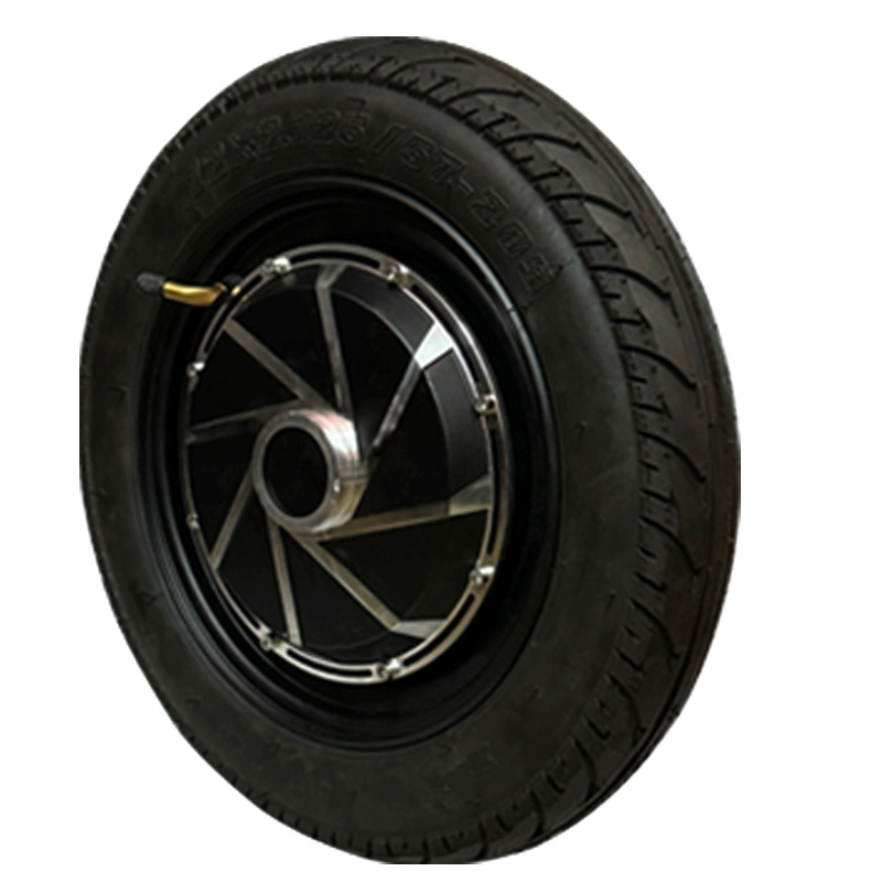 12-inch DC brushless hub motor 48v single-sided threaded shaft electric four-wheel vehicle