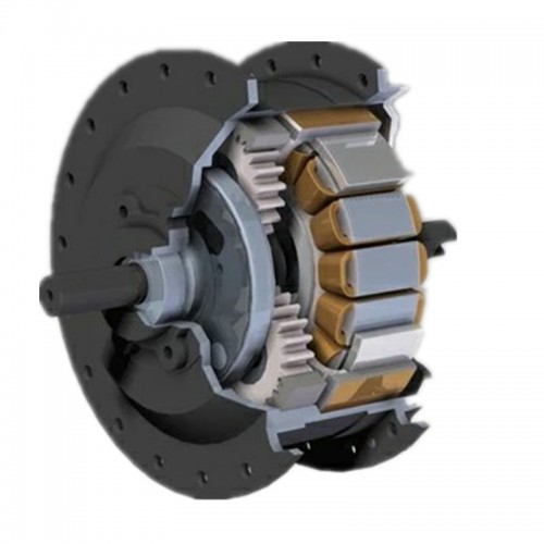Brushless Geared DC 250W Electric Vehicle Hub Spoke Motorpicture2