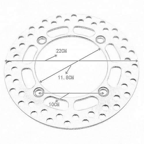 Motorcycle Brake Rotor Disc Rotor for Suzuki 69211-03D01 DR250 SL/SM/SN/SEP/SER/SES 1990-1995picture3