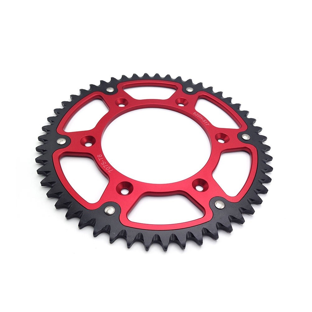 Motorcycle Dirt Bike CRF250R CRF450R Steel Aluminum Alloy Dual Rear Sprocket 520 51T 52T for HONDA