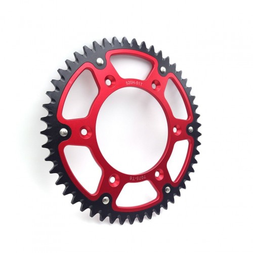 Motorcycle Dirt Bike CRF250R CRF450R Steel Aluminum Alloy Dual Rear Sprocket 520 51T 52T for HONDApicture2