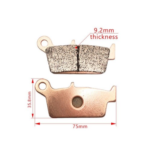 Motorcycle Copper Sintering Rear Brake Pads for HONDA CRF230L XR250 XR400 XR600 XR650picture2