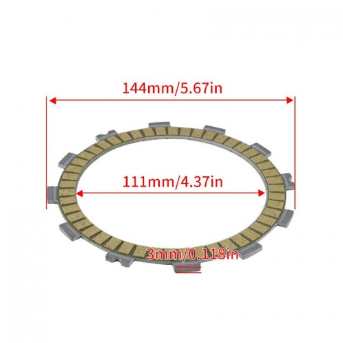 Motorcycle Clutch Plate for Suzuki RM125 RMZ250 21441-36F00 21441-36F10 21441-40F10picture2