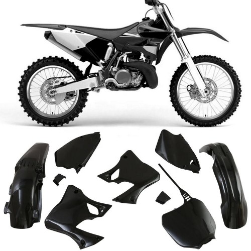 Black Restyle Plastic Fairing Body Kit for 96- 01 Yamaha YZ125 YZ250picture5
