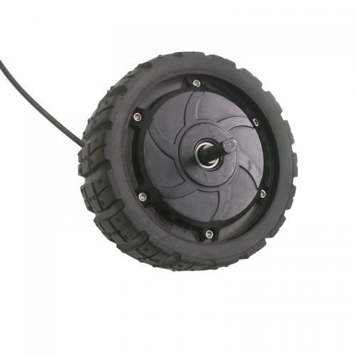 6.5-inch hub motor amusement equipment motor with non-pneumatic off-road wide tirespicture2