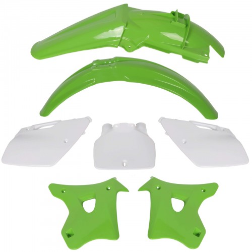 7Pcs Plastics Kit Fairing Bodywork Set for Kawasaki KX125 KX250 1994-1998picture3
