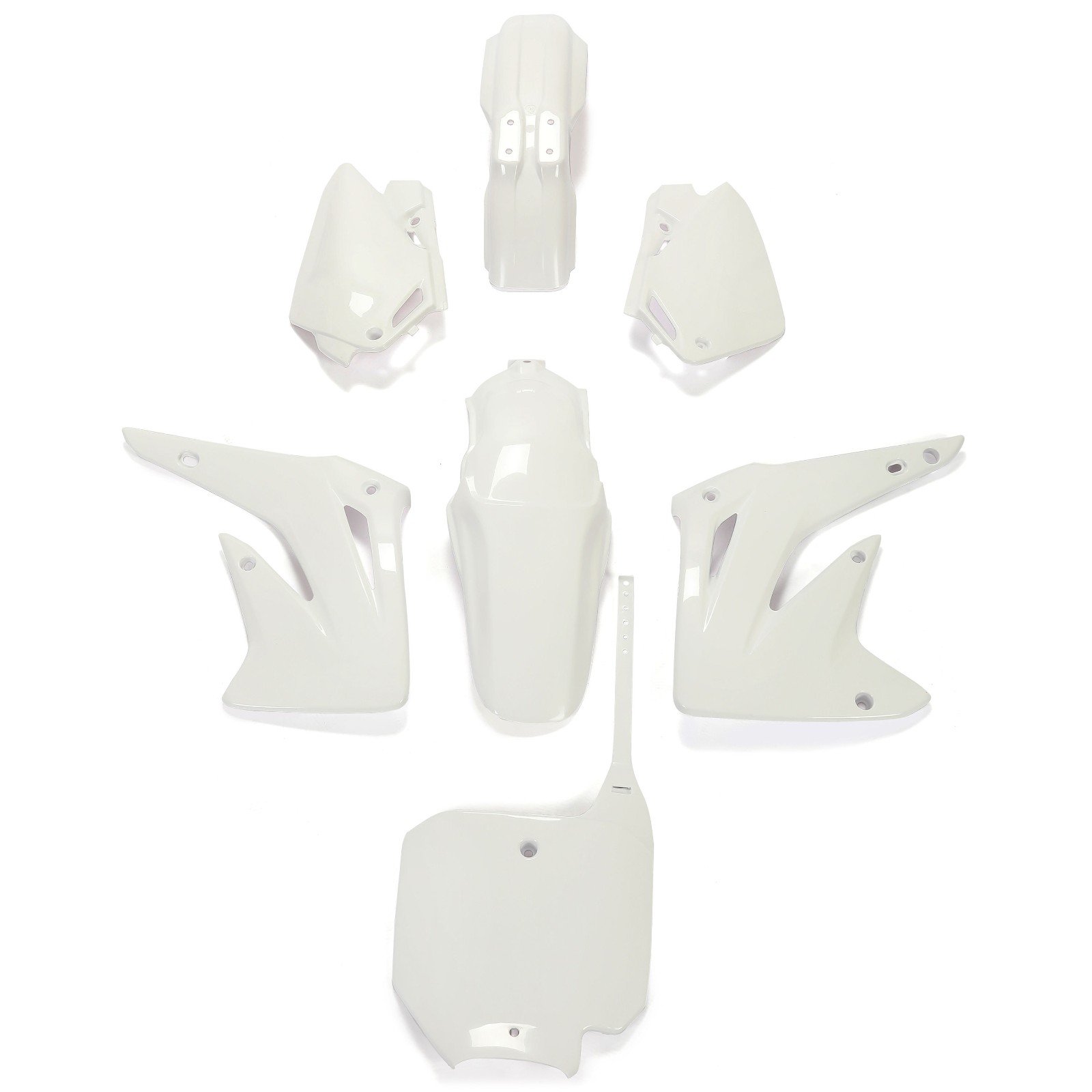 White Plastic Kit Bodywork Kit Fairing for Honda CR85R CR85RB 03-07
