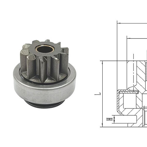 GL0393 STARTER DRIVE For CW 10-Tooth 8-Spline Starter Systems 43.5mm Overrunning Clutch