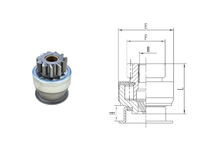 GL0398 STARTER DRIVE