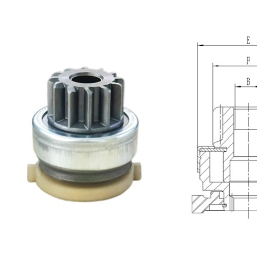 GL0426 STARTER DRIVE For CW 12-Tooth 6-Spline 45.2mm Clutch