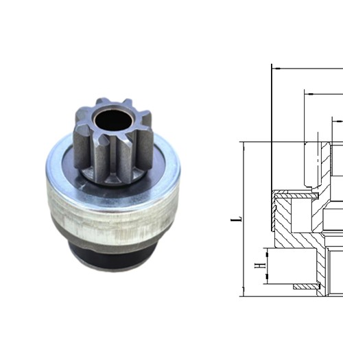 GL0428 STARTER DRIVE For QDY1213 CW 8-Tooth 10-Spline