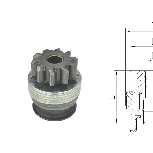 GL0432 STARTER DRIVE For AIL955621 CW 10-Tooth 8-Spline