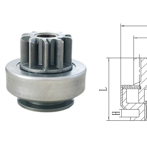 GL0437 STARTER DRIVE For ST0481 CW 10-Tooth 8-Spline