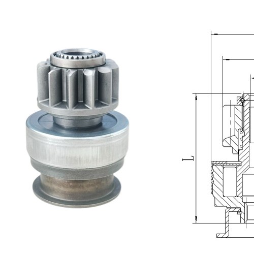 GL0446 STARTER DRIVE For M0TF0271 CCW 12 - Tooth 8 - Spline