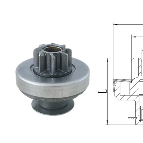 GL0447 STARTER DRIVE For QD1228-43 CW 8-Tooth 4-Spline