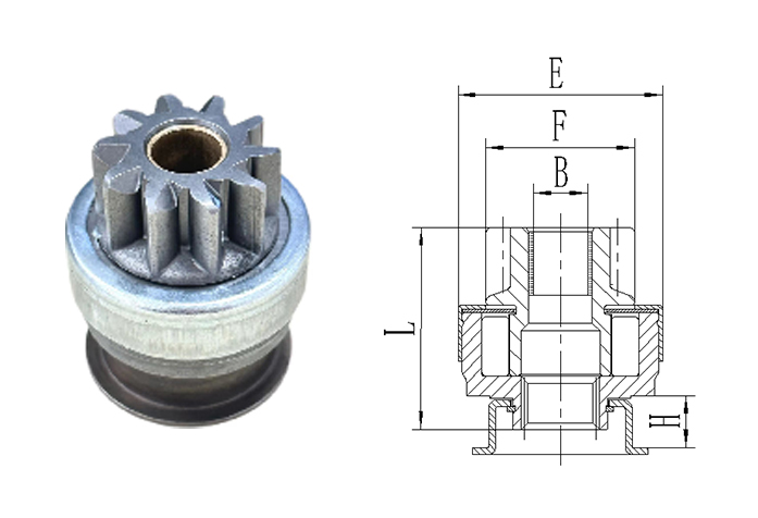 GL0456 STARTER DRIVE
