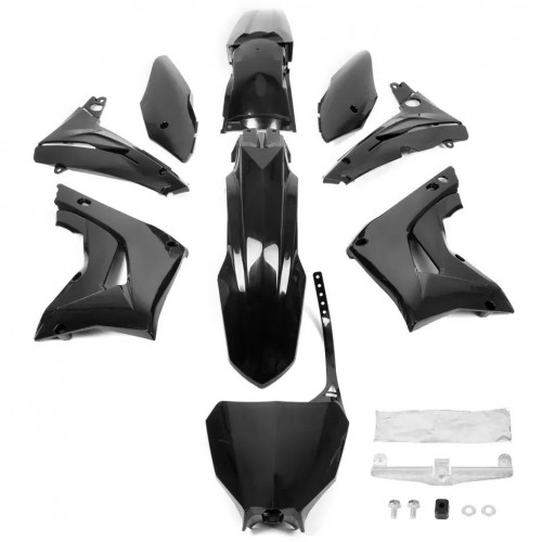 9Pcs Black Plastic Kit for Honda CR125R CR250R 02-07 Body Work Fairingpicture2
