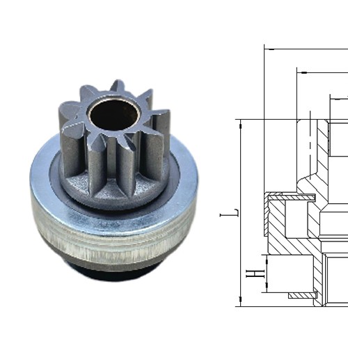 GL0460 STARTER DRIVE For 0204040021 CW 9T 10-Spline