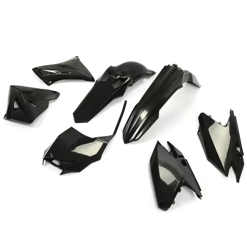 Black Plastics Kit New Style 2019 For Suzuki RM250/RM125 2001-2008