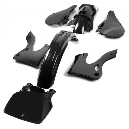 7PCS Black Plastic Kit for KAWASAKI KX125 KX250 1999 2000 2001 2002picture3