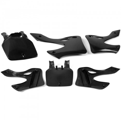 7PCS Black Plastic Kit for KAWASAKI KX125 KX250 1999 2000 2001 2002picture2
