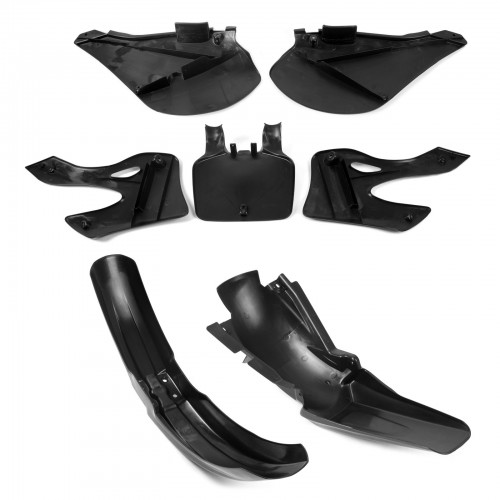 7PCS Black Plastic Kit for KAWASAKI KX125 KX250 1999 2000 2001 2002picture5