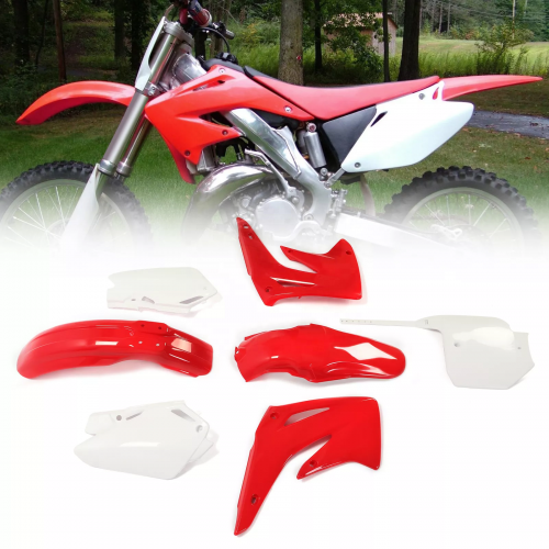 Plastic Kit Bodywork Fairing For Honda CR85R/CR85RB 2003-2007 Red/Whitepicture3
