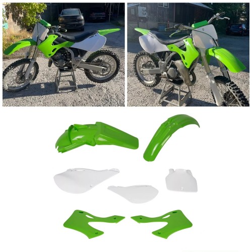 Green Plastic Kit for Kawasaki KX125 KX250 2-Stroke 1999 2000 2001 2002