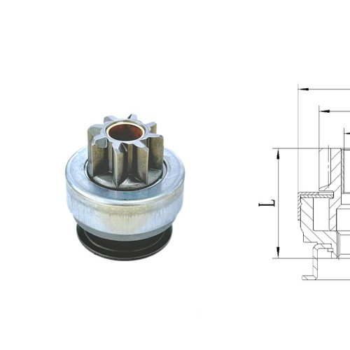 GL0480 STARTER DRIVE For QDY1211 CW 8T 8 - Spline