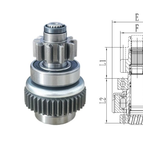 GL0481 STARTER DRIVE For ST0652 CW 10T 40 - Spline
