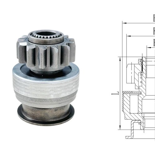 GL0488 STARTER DRIVE For 996BE CW 13T 8-Spline