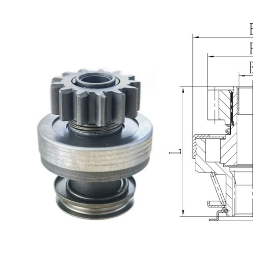 GL0490 STARTER DRIVE 1006210374 CW 13T 16-Spline