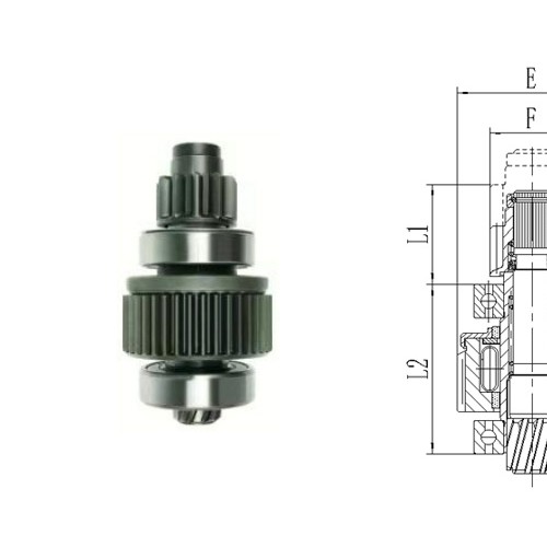 GL0492 STARTER DRIVE CW 11T 40-Spline
