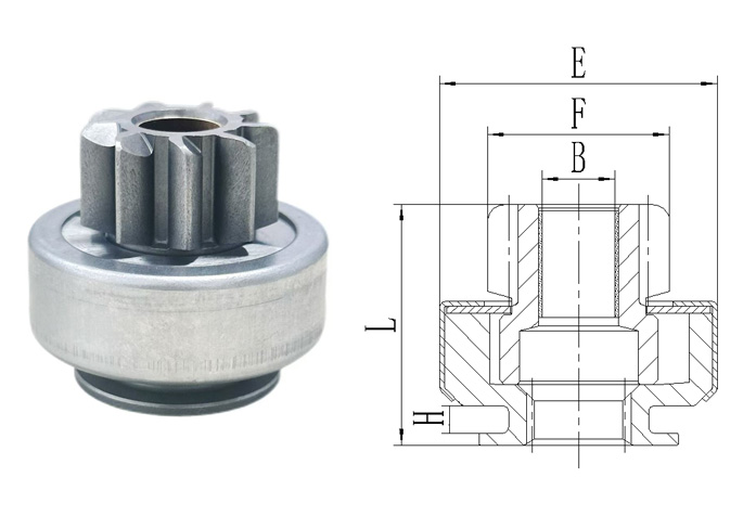 GL0500 STARTER DRIVE