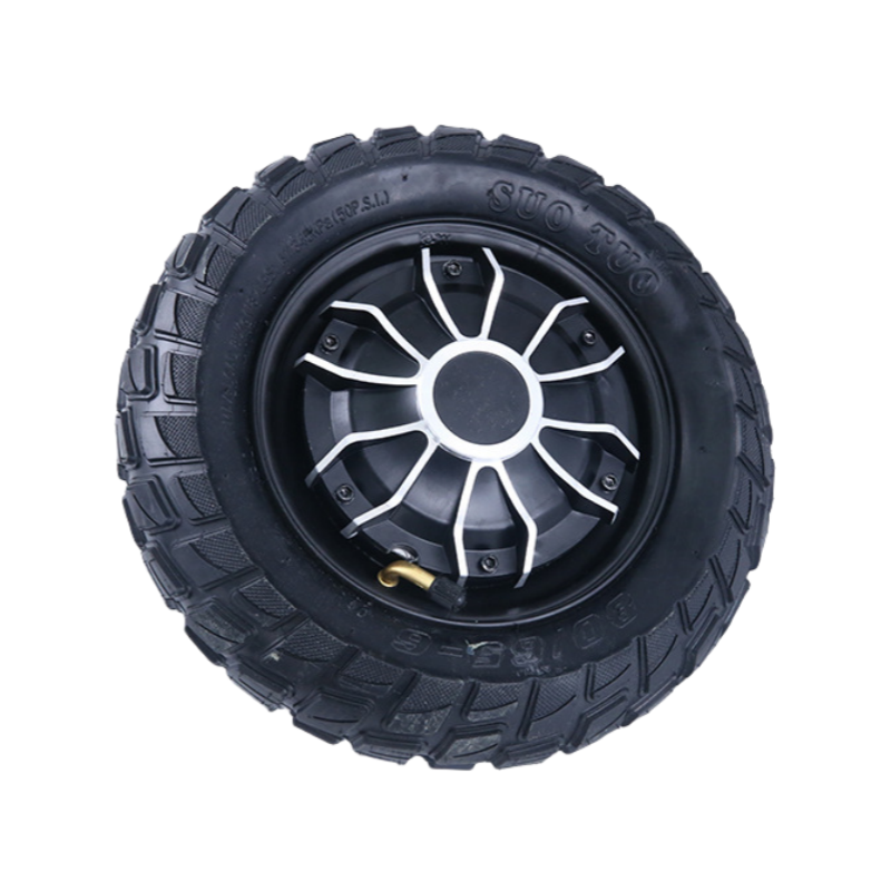 10-inch three-wheeled motorcycle with vacuum outer tire and hub motor