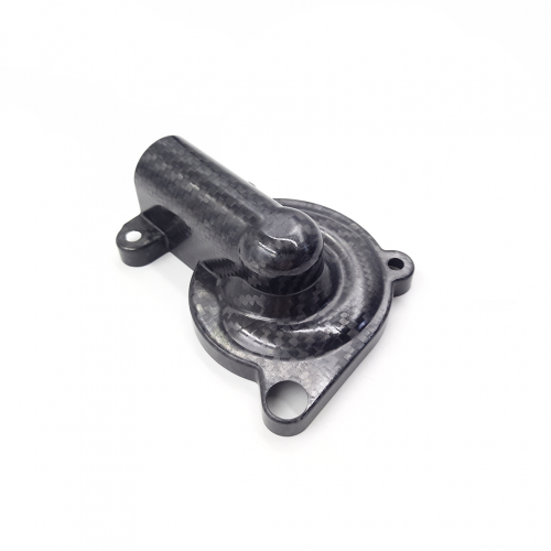 Motorcycle NC250 Modified Carbon Fiber Water Pump Cover Guard Decorate Cover for ZONGSHEN NC250 Engine KAYO BSEpicture2
