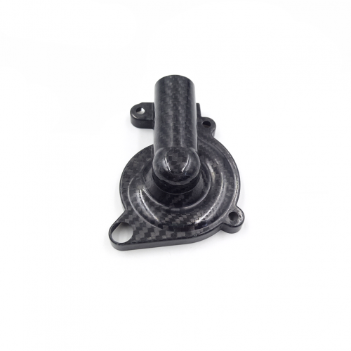 Motorcycle NC250 Modified Carbon Fiber Water Pump Cover Guard Decorate Cover for ZONGSHEN NC250 Engine KAYO BSEpicture4