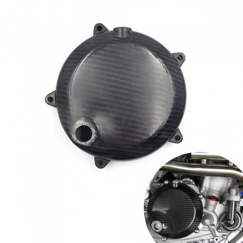 Motorcycle NC250 Carbon Fiber Right Crankcase Clutch Cover Guard Decorate Cover KAYO BSE for ZONGSHEN NC 250CC Enginepicture3