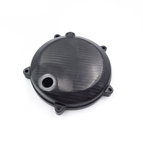 Motorcycle NC250 Carbon Fiber Right Crankcase Clutch Cover Guard Decorate Cover KAYO BSE for ZONGSHEN NC 250CC Enginepicture4