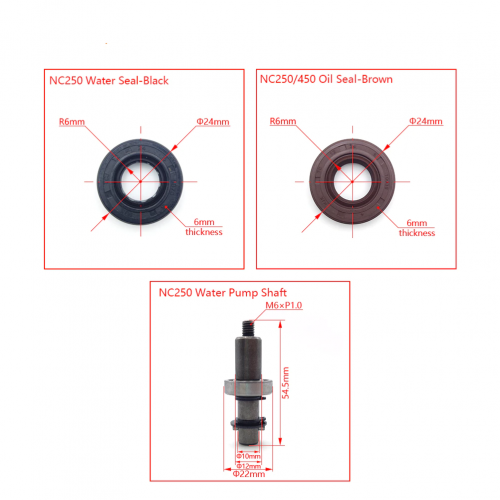 Motorcycle Water Pump Shaft Seal Assembly for ZONGSHEN NC 250 Enginepicture3